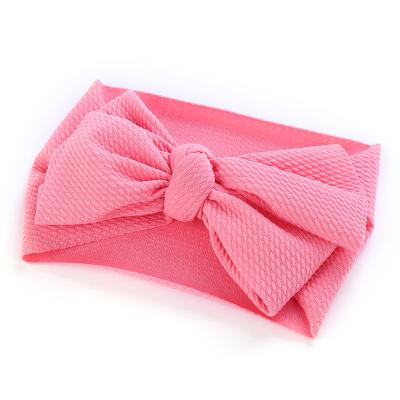 China European and American style suitable for all baby wide bow turban newborn baby turban towel headband for sale