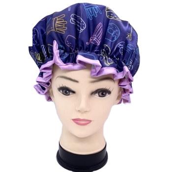 China OEM Viable Skin Care Shower Caps Waterproof High Quality Custom Logo Shower Cap for sale