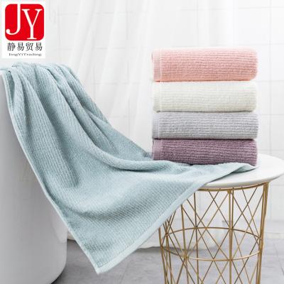 China Hotel Plain 70x140cm 380gsm Cotton Child Safe Luxury 100% Home Towel for sale