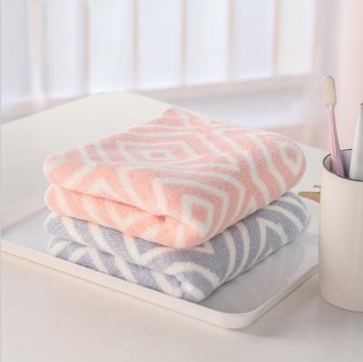 China Wholesale Cheap Kid Safe Microfiber Coral Fleece Bath Towel Gift Soft Absorbent Face Towel Set Towel for sale