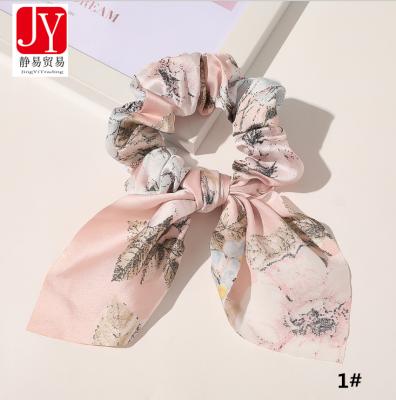 China Cute sweet wholesale customization hair accessories bow elastic knot pony tail hair accessories scrunchies for sale