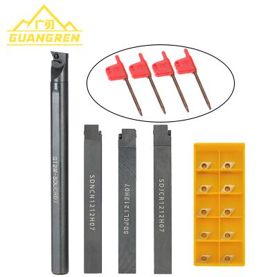 China High Performance Cutting 10pcs Carbide Insert Blades 4pcs Lathe Turning Tool Holder Set 4pcs Wrench For Lathe Tool Machine Tool Turning Sets for sale