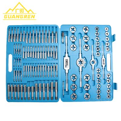 China Alloy Steel Factory Price GuangRen 110pcs Alloy Steel High Speed ​​Tap And Metric Die Set for sale