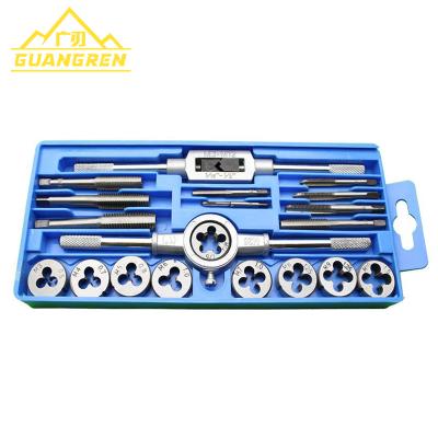 China GuangRen 20pcs Alloy Steel Metric Left Hand Tap and Thread Tool Set DIY Tools/Machine Tools Thread Die Set for sale