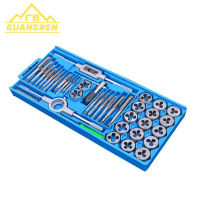 China DIY Tools / Power Tools GuangRen Round Dies and Tap Sets Alloy Steel 40 Piece Tap and Die Set Metric for sale