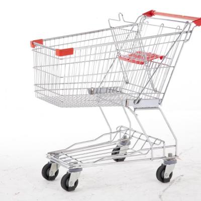 China Durable Good Price Grocery Cart Supermarket Carts Steel Shopping Trolley Shopping Cart for sale