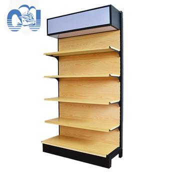 China CRS (Cold Rolled Steel) Supermarket Display Rack Satisfactory Grain Shelf Wooden Rack New Fashion for sale