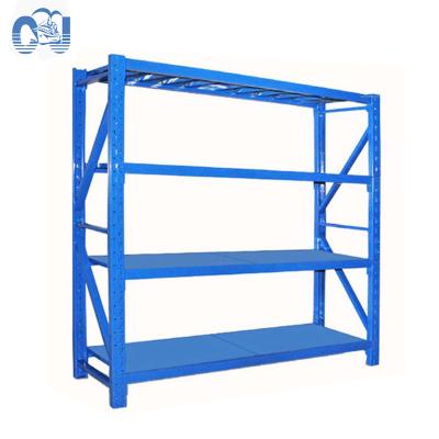 China Shanghai Single Sided Q235 Cold Rolled Steel Commercial Supermarket Shelf Storage Shelf 4 Layers for sale