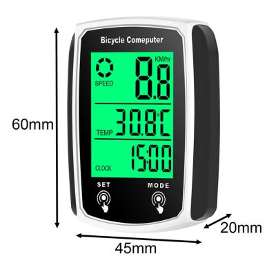 China Wholesale 668-1 Black And White Backlit Bicycle LCD Display Bike BicycleCycle Digital Odometer ComputerFactoryA Waterproof Computer Th for sale