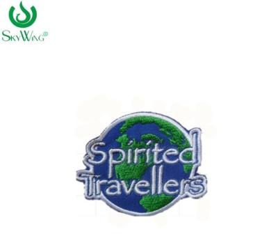 China Colorful Iron - On Clothing Embroidery Patches Spirited Travellers for sale