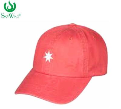 China Pink Plain Women'S Custom Embroidered Baseball Hats Customized Size for sale