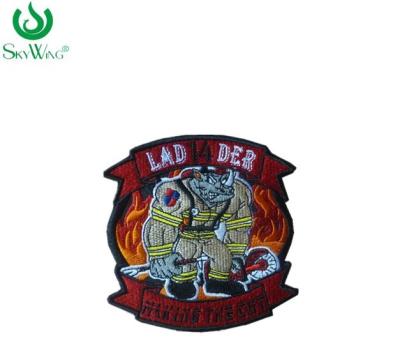 China Colorful Sweatshirt Custom Woven Patches / Stick On Sewing Patches On Shirts for sale