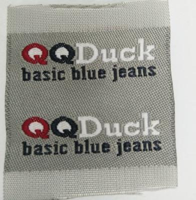 China High Density Decorative Custom Woven Sewing Labels Durable For Garment for sale