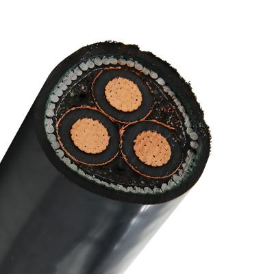 China Underground Application Urban Power Grid Mine Factory Copper Cores High Voltage Cable for sale