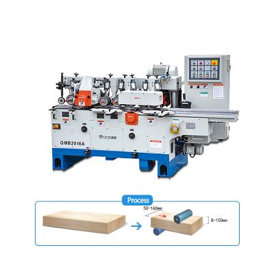 China QMB2016A Woodworking Thickness Woodworking Machine Double Side Thicknesser Planing Simpler High Accuracy Wood for sale