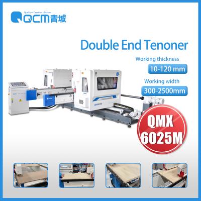 China Woodworking Machine QMX6025M QCM Woodworking Machinery Double Sides Slitter Double-End Tenoning Machine For Making Doors for sale