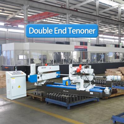 China Building Material Stores QMX3820D Double End Tenoning Machine Mesin Tenon Cutter Wood End Tenoner Chevron for sale