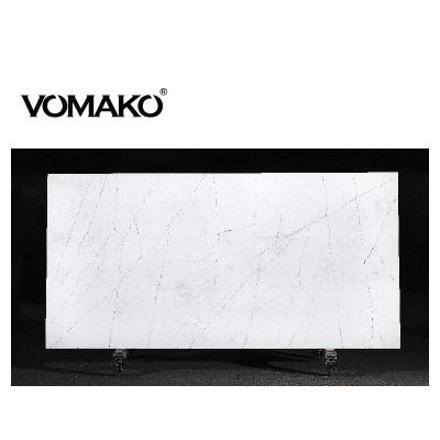 China Eco-friendly / Multi-colors Vomako With Multi Colors Widely Used White Slabs Artificial Quartz For Interior Decoration Design for sale