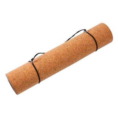 China Wholesale High Quality Fitness Equipment 5mm Rubber Non-slip Double Sided Expanded Rubber Wooden Equipment Color Fitness Cork Yoga Mat, Yoga Body for sale