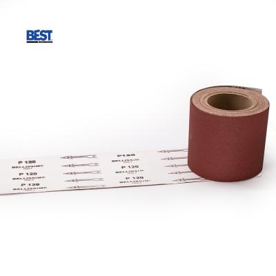 China BELLISSIMO Brand Waterproof End Coated TJ-5 Grit 120 Hand Use Abrasive Cloth Roll for sale