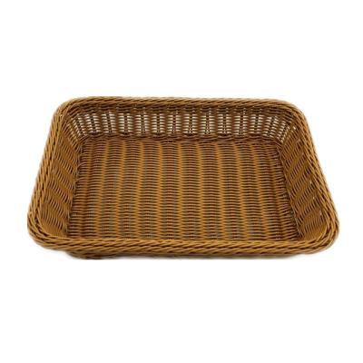 China Sustainable Cheap Plastic Bread/Fruit Rattan Basket From China - Rattan Basketry for sale