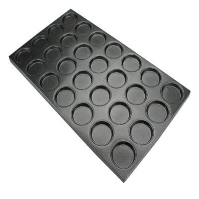 China Disposable Custom Baked Crumpet Pan Mini Bread Tray Muffin Bakeware Bread Pan Industry Disposable Bread Pan for sale