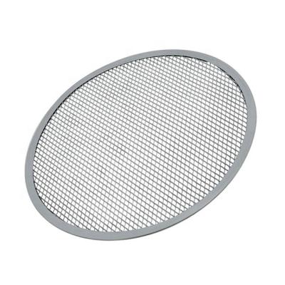 China Viable Round Rectangle Pizza Screen Aluminum Mesh Screen Baking Tray Grill Tray for sale