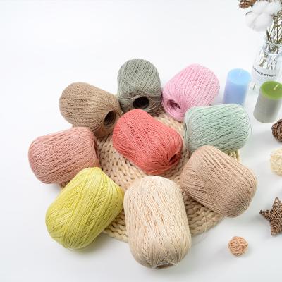 China Factory wholesale viable price ready to ship nature 100%linen 6ply crochet hand knitting yarn for sale