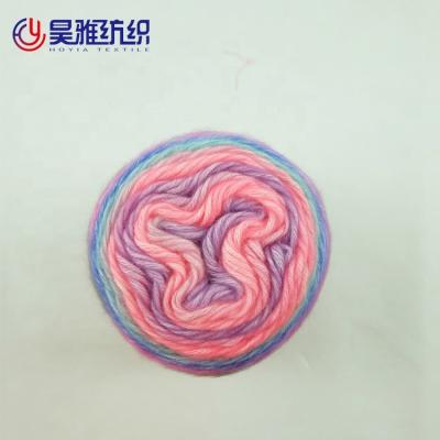 China Competitive Price Abrasion-Resistant High Tenacity Fancy Cake Thread Acrylic Cotton Crochet Yarn For Hand Knitting for sale