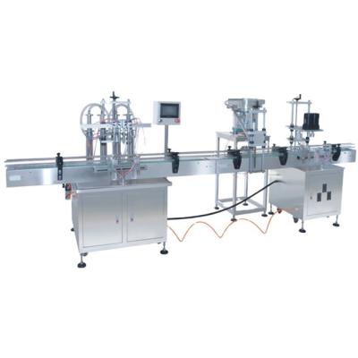 China Full Automatic Bottle Filling Capping And Labeling Machine lines for sale