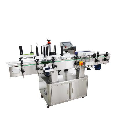 China Automatic Round Irregular Polygonal Hexagonal Glass Bottle Beverage Labeling Machine for sale