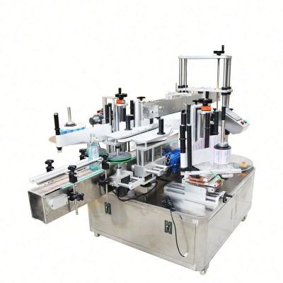 China Double Side Automatic Shampoo Square Bottles Labeling Machine Glass Bottle Flat Labeling Machine à venda