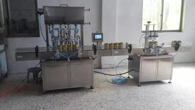 Cina 1000BPH Food Automatic Bottle Filling Capping And Labeling Machine (macchina automatica per il riempimento e l'etichettatura delle bottiglie alimentari) in vendita