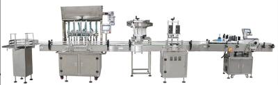 China 6 Nozzle Liquid Filling Capping Automatic Bottle Labelling Machine Sammipack for sale