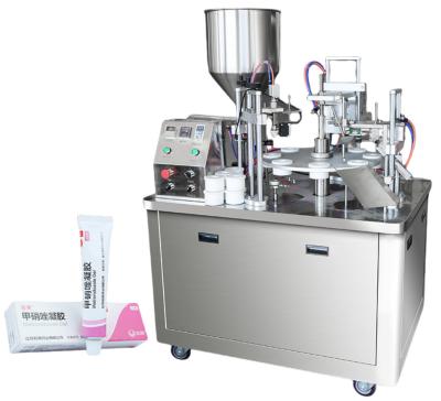 China Automatische Plastic Tube Filling Sealing Machine Voor Cosmetische Crème gezichtscrème zalf buis Te koop