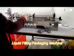 304 Stainless Steel Liquid Filling Packaging Machine 1000Ml Semi Automatic Single Head