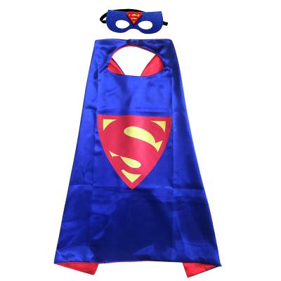 China Wholesale Custom Made Eco-Friendly Logo Halloween Party Superhero Capes Costume Set Cosplay Kids Hero Cape for sale