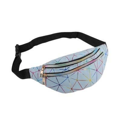 China Wholesale Custom Running Logo Belt Bags Waterproof Waist Bag Custom Logo Laser Bag Fanny Pack Water Proof for sale