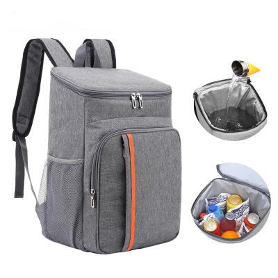 China Large Capacity Reusable Custom Camping Hiking Picnic Food Delivery Sticking Bags Insulated Waterproof School Backpack With Lunch Bag for sale