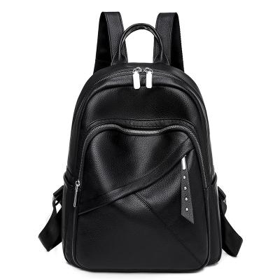 China Anti-theft Wholesales Fashion Hot Students Backpack Custom Logo Large Capacity Leather School Notebook Book Backpack Bags for sale