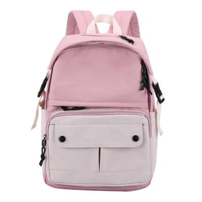 China Custom Waterproof Logo Laptop Compartment Water Resistant Oxford Children Bookbag Mochilas Simple Design Kids Backpack School Bags For Girl for sale