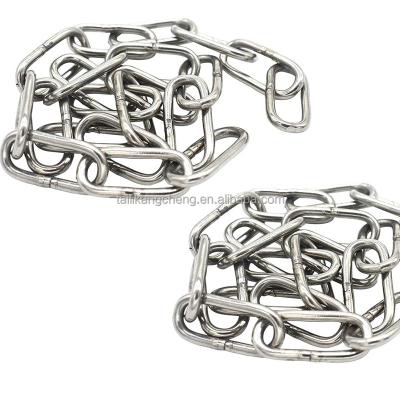 China Used as a lanyard chains 304 Stainless Steel Chain Heavy Duty Chain Links 5mm for sale