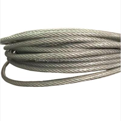 China Free Cutting Steel Galvanized Steel Wire Rope For Crane 10 after coated 12mm for sale