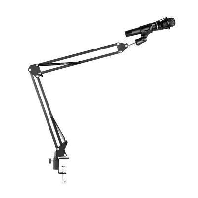 China Professional Scaffold Desktop Cantilever Microphone Boom with Metal Adapter Microphone Arm Stand LH1M for sale