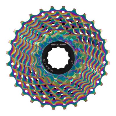 China GUB Rainbow Bicycle Steel Cogwheel 9 Road Bike Flywheel 10 11Speed ​​Racing Bicycle Cassette for sale