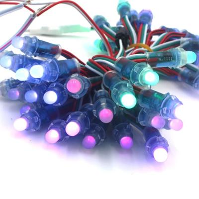 China Theme Park LED Modules Mesh Light Pixel Led DC5V 12V Waterproof Full Color WS2811 12mm IP68 Bullet LED PIXEL Light For Christmas Decoration for sale