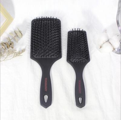 China Black Hair Straightener Board Comb Comfortable Comfortable Custom Hair Brush Comb For Women for sale