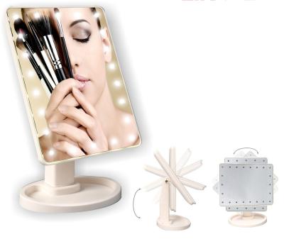 China 2020 hot sale lighted new style make up mirror led cosmetic mirror 22 LED light vanity mirro for sale