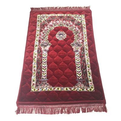 China China Supplier Plush Velvet Raschel Kids Adhesive-Protective Raschel Prayer Mat for sale