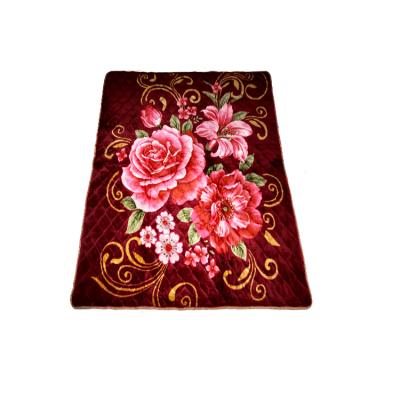 China JIACHUAN washable RUGS cheap wholesale hot sale malaysia sewing mink quilted floral rug for sale